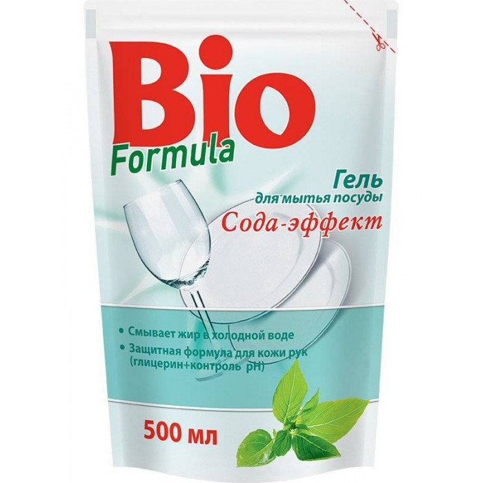 Гель для миття посуду Bio Formula Сода-ефект, 500 мл (922725) - 